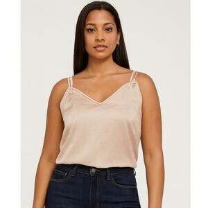 NWT Joie Surene Cami Silver Cloud Grey Size L